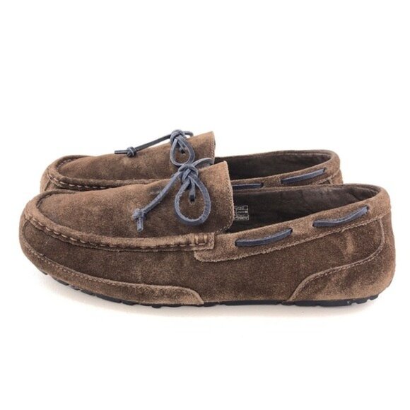 UGG Chester Brown Suede Winter Moccasin Slippers 11 - Picture 2 of 14